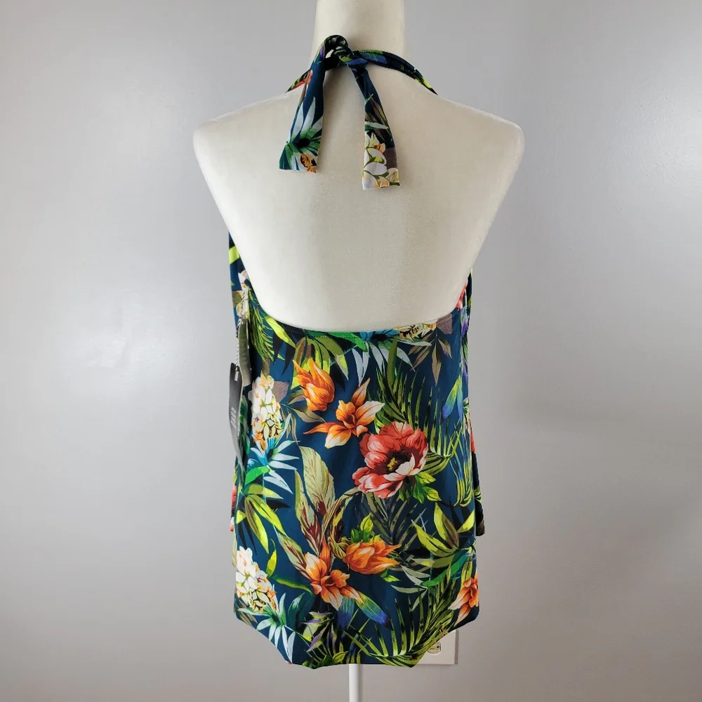 MAGICSUIT Womens Serenity Sophie tropical underwire halter tankini top NEW